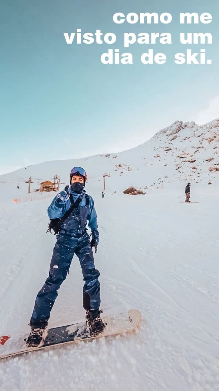 Roupas de inverno para snowboard