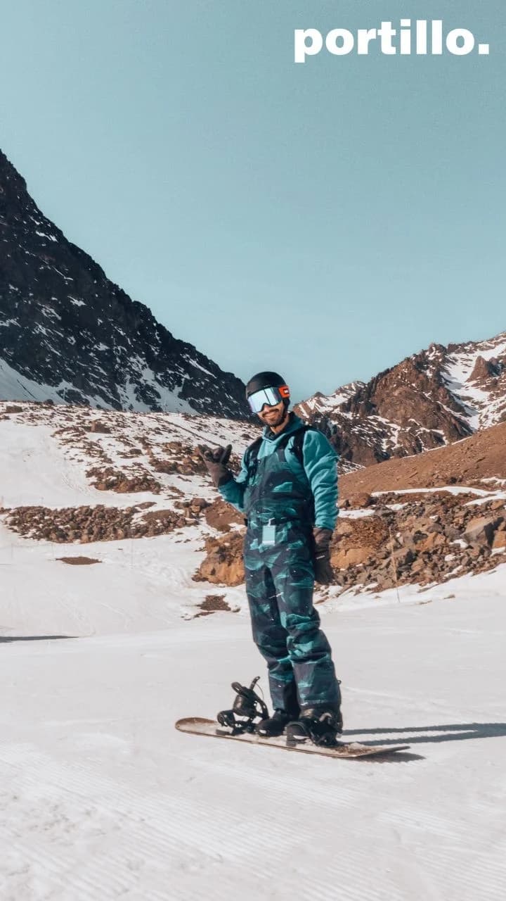 Esquiando em Portillo