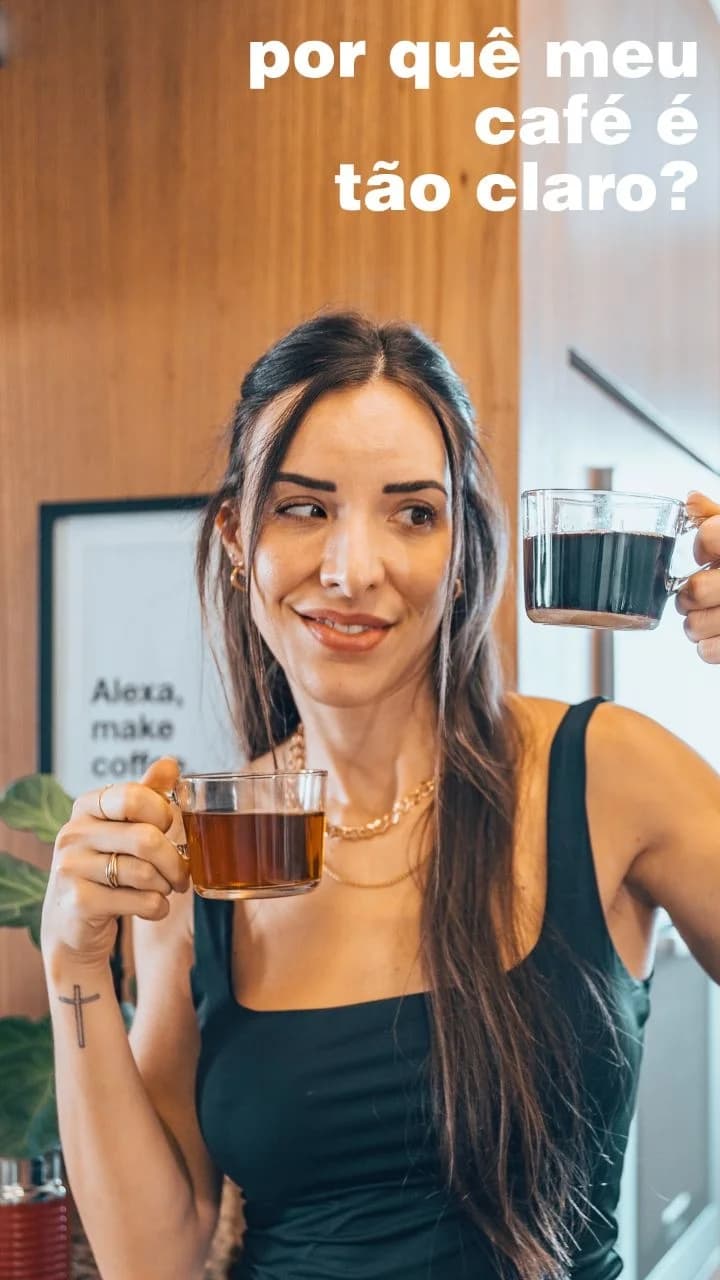 Porque meu café é tão claro?